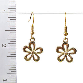 16K Real Gold Plated Daisy Flower Earrings - Image 3