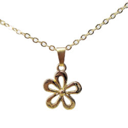 16K Real Gold Plated Daisy Flower Necklace