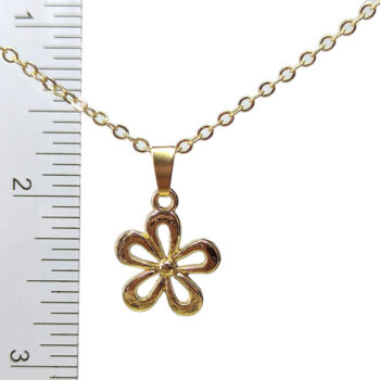 16K Real Gold Plated Daisy Flower Necklace - Image 2