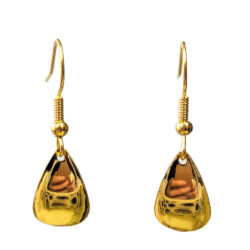 18K Real Gold Plated Teardrop Geometric Earrings