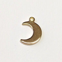 24K Real Gold Plated Stainless Steel Moon Charm