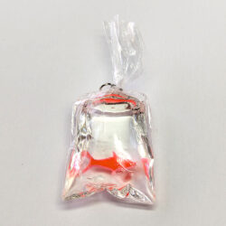 Fish in a Bag Orange Fish Resin Charm
