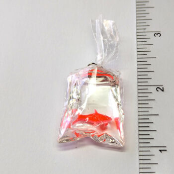 Fish in a Bag Orange Fish Resin Charm - Image 2