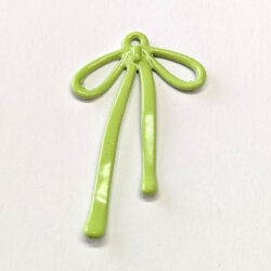Double-Sided Bow Pendant Green