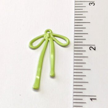 Double-Sided Bow Pendant Green - Image 2