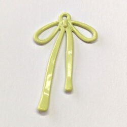Double-Sided Bow Pendant Yellow