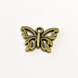 Delicate Hollow Butterfly Charm Antique Bronze