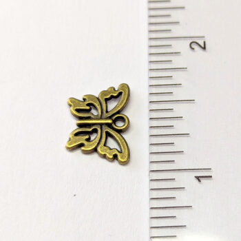 Delicate Hollow Butterfly Charm Antique Bronze - Image 2