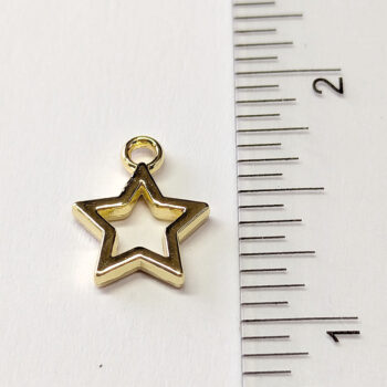 16K Real Gold Plated 3D Hollow Star Charm - Image 2