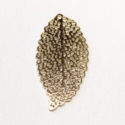 KC Gold Lightweight Circles Filigree Leaf Pendant