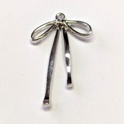 Double-Sided Bow Pendant Silver
