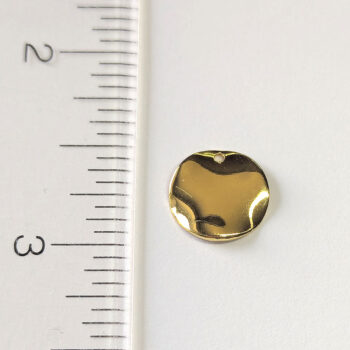 18K Real Gold Plated Round Geometric Charm - Image 2