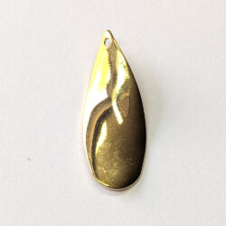 18K Real Gold Plated Long Teardrop Geometric Charm