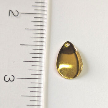 18K Real Gold Plated Teardrop Geometric Charm - Image 2