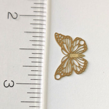 18K Real Gold Plated Stainless Steel Delicate Butterfly Charm - Image 2