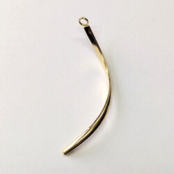 18K Real Gold Plated Stainless Steel Twist Geometric Charm