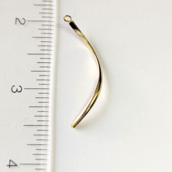 18K Real Gold Plated Stainless Steel Twist Geometric Charm - Image 2