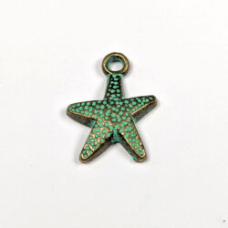 Starfish Charm Antique Bronze Patina