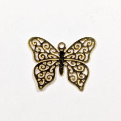 18K Real Gold Plated Delicate Stainless Steel Butterfly Charm