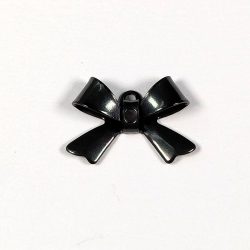 Black Bow Enamel Charm
