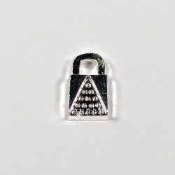 Sterling Silver Lock Charm