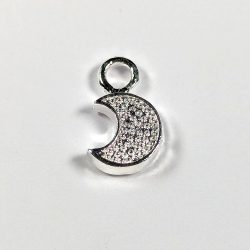 Sterling Silver Moon Charm