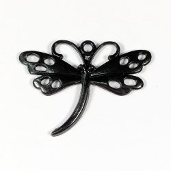 Black Hollow Dragonfly Pendant