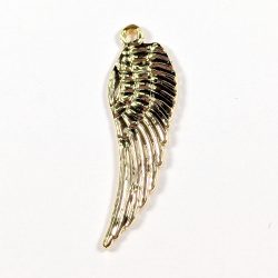 16K Real Gold Plated Wing Feather Charm