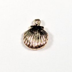 18K Real Gold Plated Scallop Shell Charm