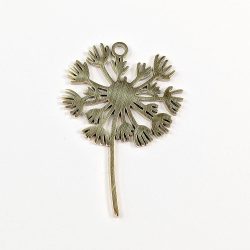 18k Real Gold Plated Stainless Steel Dandelion Charm