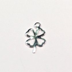 Sterling Silver Dainty Four Leaf Clover Lucky Charm