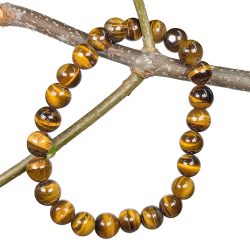 8mm Tiger’s Eye Gemstones Stretch Bracelet
