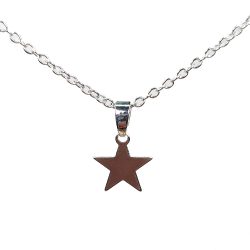 Sterling Silver Star Necklaces 18"