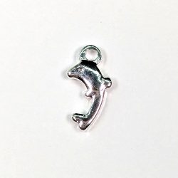 Sterling Silver Delicate Jumping Dolphin Charm
