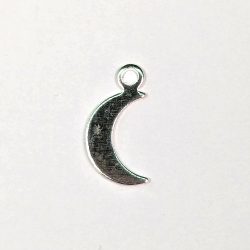 Sterling Silver Plated Moon Charm