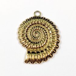 18k Real Gold Plated Stainless Steel Sundial Shell Charm