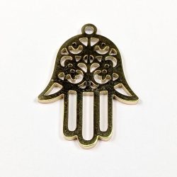 18k Real Gold Plated Stainless Steel Hamsa Hand Charm