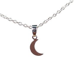 Sterling Silver Moon Necklaces 18"