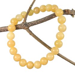 Yellow Jasper Gemstones Stretch Bracelet