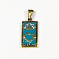 18k Real Gold Plated Stainless Steel The Empress Tarot Card Charm