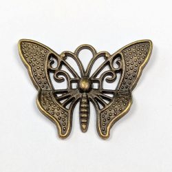 Antique Bronze Hollow Butterfly Charm