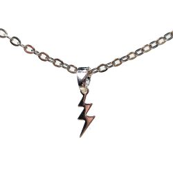 Sterling Silver Lighting Bolt Necklaces 18"