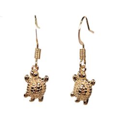 18K Real Gold Plated Sea Turtle Earrings