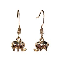 18K Real Gold Plated Dainty Elephant Earrings
