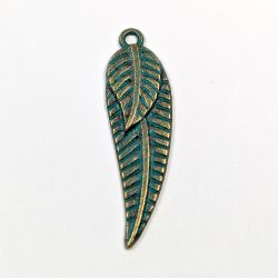 Curved Double Leaf Antique Bronze Patina