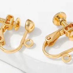 Real Rhodium Plated Cubic Zirconia Clip-On Earrings Silver