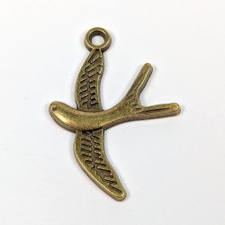 Flying Bird Pendant Antique Bronze