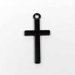 Black Cross Charm
