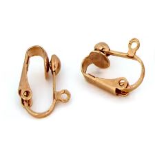 Rose Gold Stainless Steel Clip-On Earring Hooks