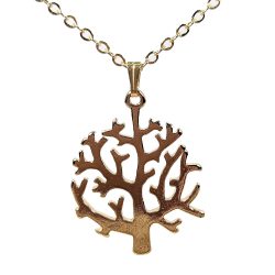 18K Real Gold Plated Tree Branches Necklace